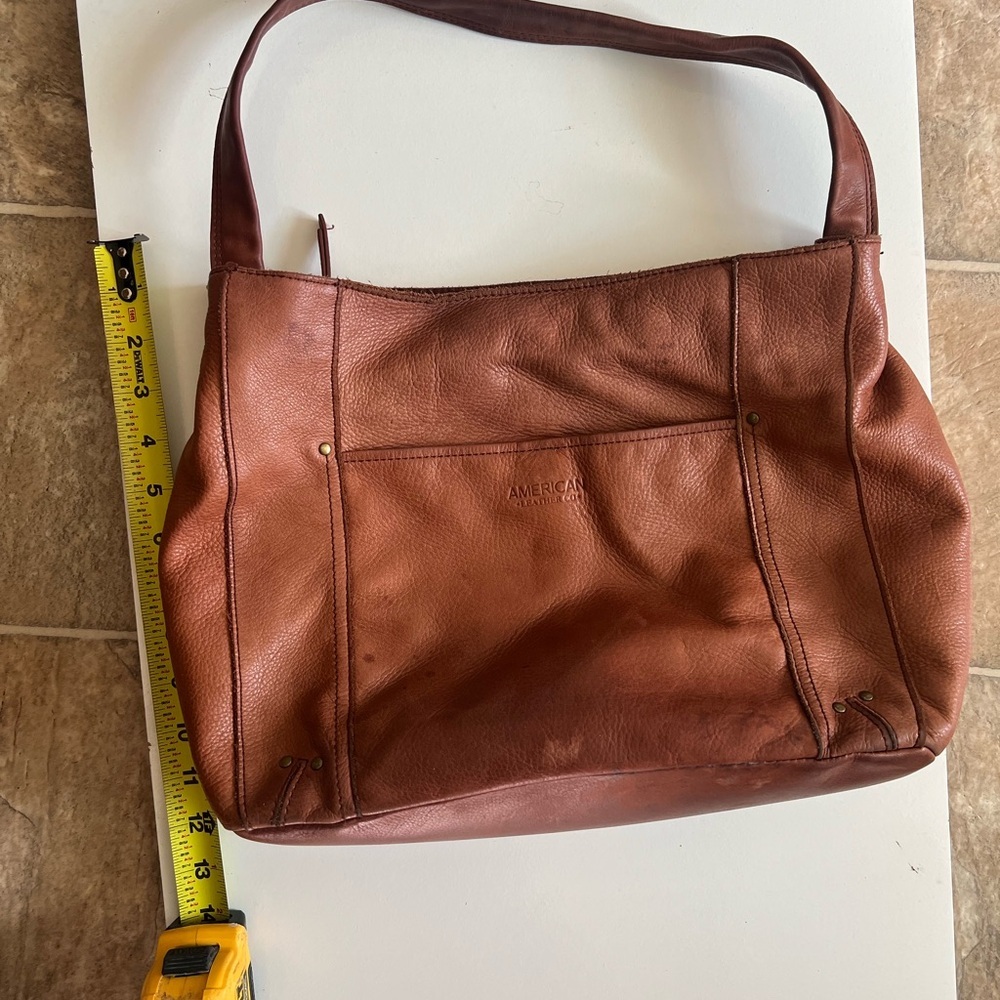 American Leather Co Tan Shoulder Bag